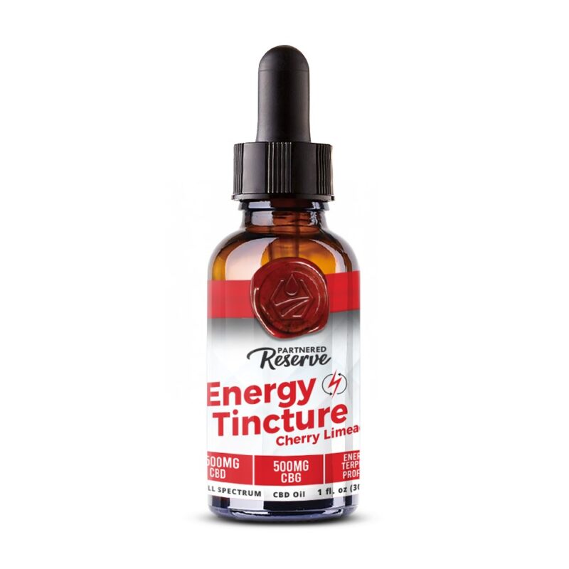 Partnered Reserve Energy Tincture against a white background